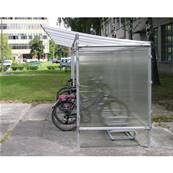Abri vélos 6 pl extensible aluminium Initial sans bardage
