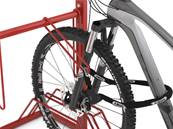 Support vélos publicitaire RAL3020 rouge